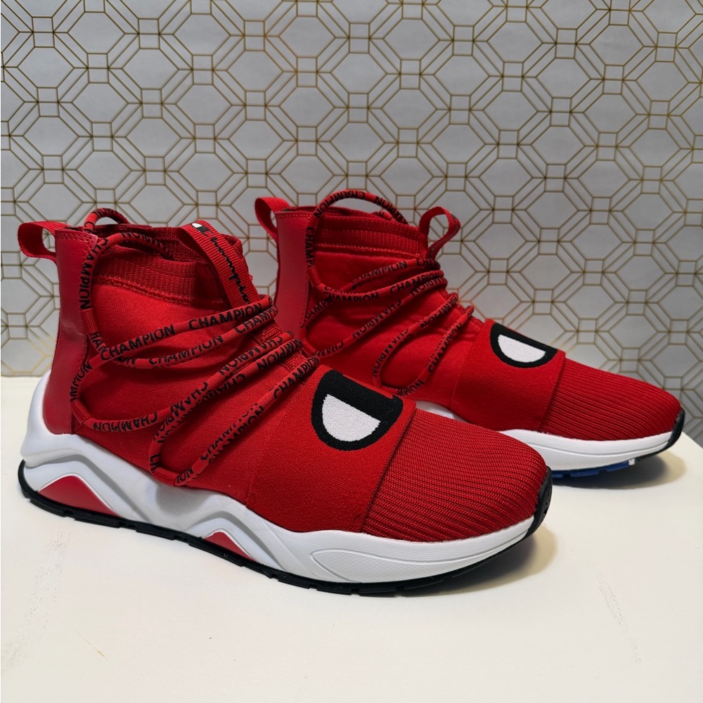 Champion men’s size 9.5 Red and Black Sneakers